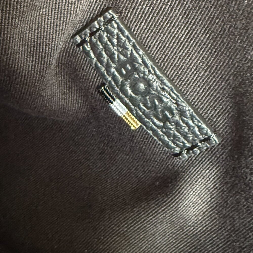 HUGO BOSS Morval All Leather Zip Env_O Bag 50517985 Black‎ - Picture 7 of 16